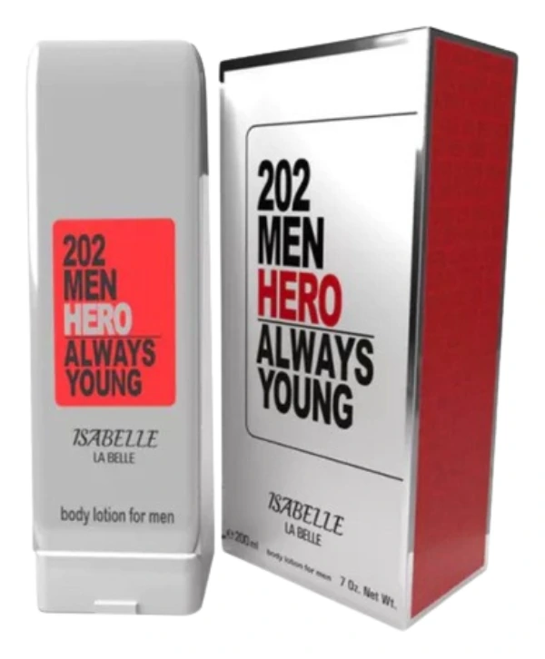 Loção Hidratante Corporal 212 Men Hero Isabelle La Belle 200ml