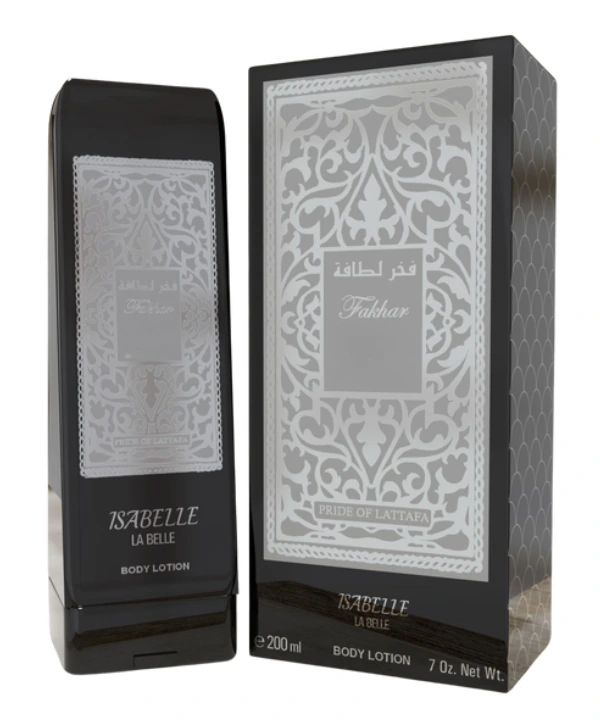 Loção Hidratante Corporal Fakhar Black Isabelle La Belle 200ml