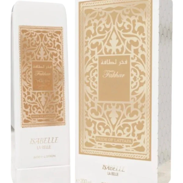 Loção Hidratante Corporal Fakhar Rose Isabelle La Belle 200ml