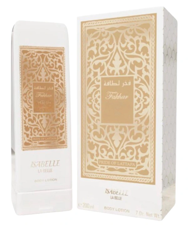 Loção Hidratante Corporal Fakhar Rose Isabelle La Belle 200ml