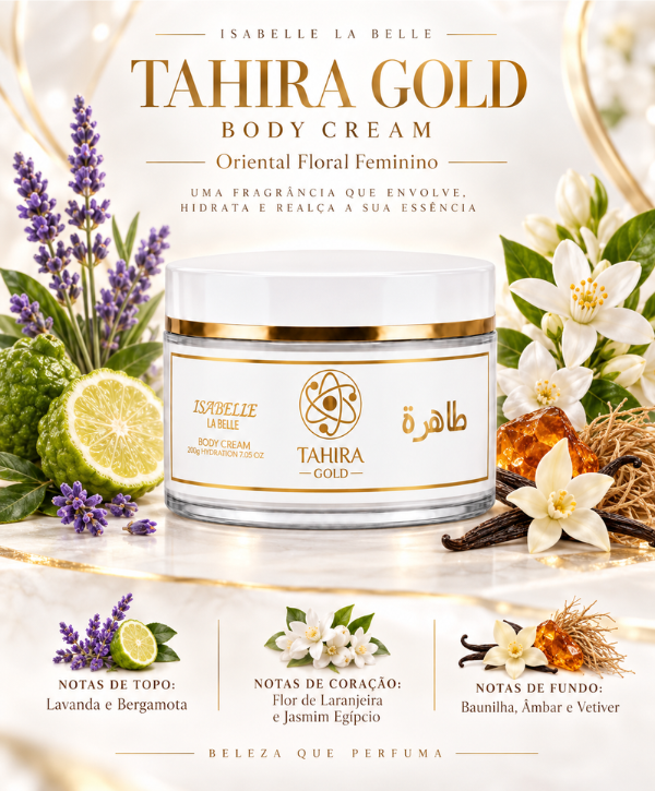 Body Cream Tahira Gold feminino da Isabelle La Belle